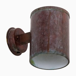 Fagerhults zugeschriebene Kupfer Wandlampe, 1970er