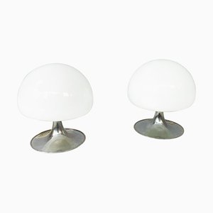 Mid-Century Italian Table Lamps Mushroom attributed to Goffredo Reggiani for Reggiani, 1970s, Set of 2