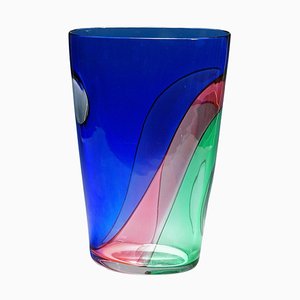 Vaso Carnival grande attribuito a Vetreria Archimede Seguso, anni '80