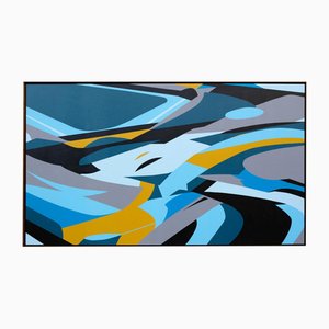 Kera, Untitled 038, Acryl & Sprühfarbe auf Leinwand