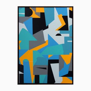 Kera, Untitled 028, Acryl & Sprühfarbe auf Leinwand
