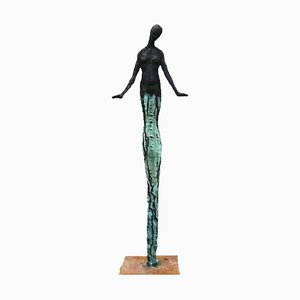 Emmanuel Okoro, Young One, Bronze Resin Sculpture