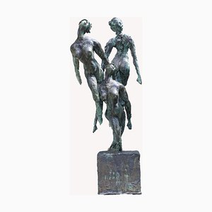 Emmanuel Okoro, Ninfas, Escultura de resina de bronce