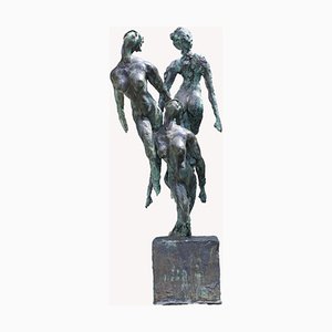 Emmanuel Okoro, Nymphes, Sculpture En Résine Bronze