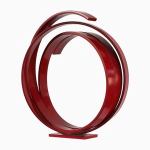 Sculpture Orbite Rouge par Kuno Vollet