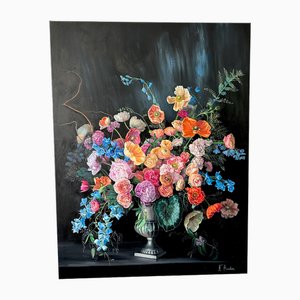 Katharina Husslein, Le paradis dans une fleur sauvage, huile sur toile