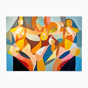 Katharina Hormel, Stronger Together, Huile sur Toile