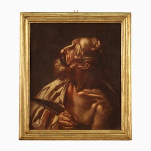 Artista italiano, San Bartolomeo, 1670, Olio su tela, con cornice