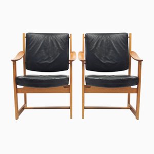 Set of Armchairs by Sven Kai Larsen for Nordiska Kompaniet, 1960s