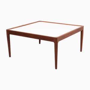 Table Basse Scandinave en Teck avec Plateau Stratifié, 1960s