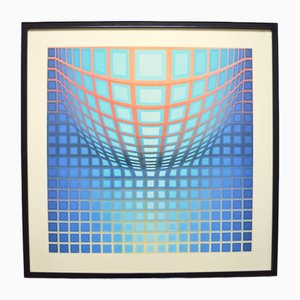 Victor Vasarely, Komposition, 1960er, Lithographie