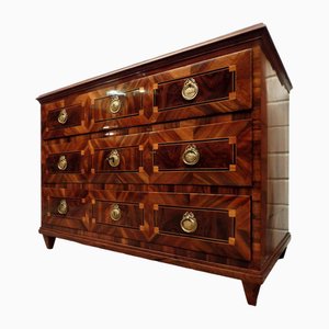 Classicism Chest of Drawers in Walnut, Southern Germany, 1800s