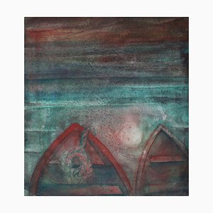 Dzidra Ezergaile, Boats, 1960s, Watercolor on Paper