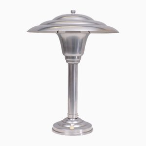 Lámpara de mesa Bauhaus de níquel, Alemania, años 20