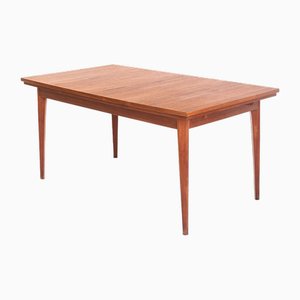 Vintage Scandinavian Dining Table with Two Teak Extensions, France, 1960s