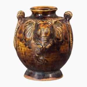 Vintage Elephant Head Vase