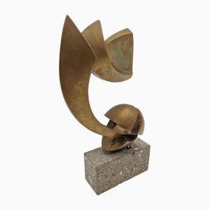 Paolo Marazzi, Sculpture Abstraite, 20ème Siècle, Bronze