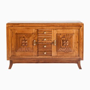 Credenza Art Deco vintage in quercia, Francia, anni '50