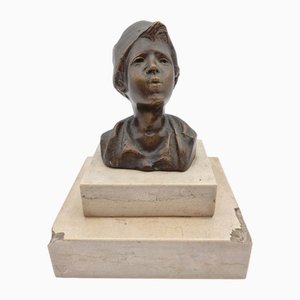 De Martino, Bust, 1890s, Bronze