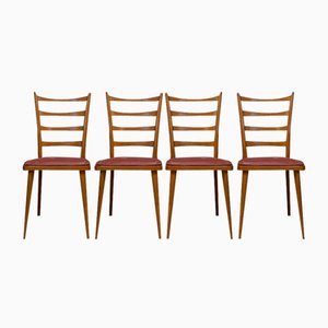 Sedie vintage in stile scandinavo, anni '50, set di 4