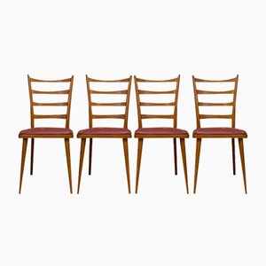 Vintage Scandinavian Style Chairs, 1950s, Set of 4