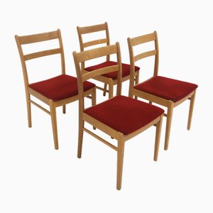 Scandinavian Oak Chairs, Sweden, 1960s, Set of 4