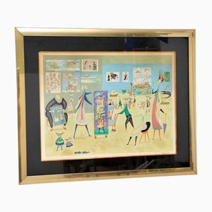 Guillermo Silva, Supermercado de Arte, 1960s, Lithograph, Framed