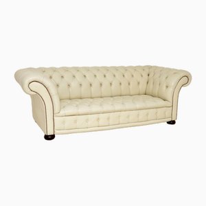 Victorian Style Chesterfield Sofa in Leather, 1970s