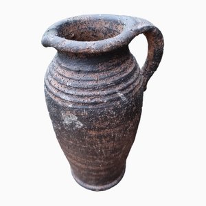 Brown Terracotta Pitcher, 1950s