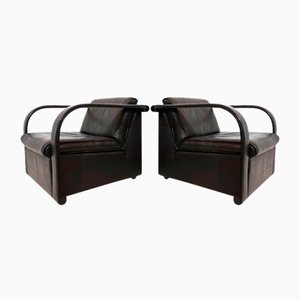 Set of Arcona Armchairs in Leather by Otto Zapf, 1980s