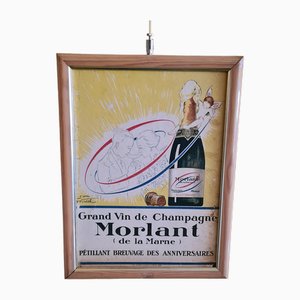 French Color Poster of Morlant Champagne, 1930s