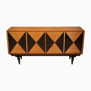 Mid-Century Italian Sideboard in Cherry Wood, 1950