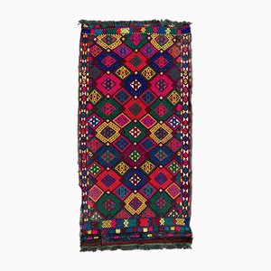 Small Vintage Turkish Wool Kilim Rug