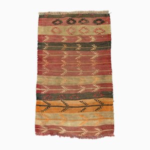 Petit Tapis Kilim Vintage en Laine, Turquie