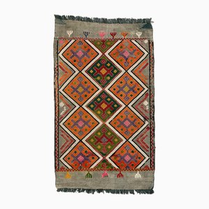 Mini Tapis Kilim Vintage en Laine, Turquie