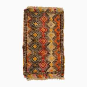 Vintage Turkish Mini Wool Kilim Rug