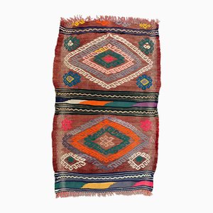 Mini Tapis Kilim Vintage en Laine, Turquie