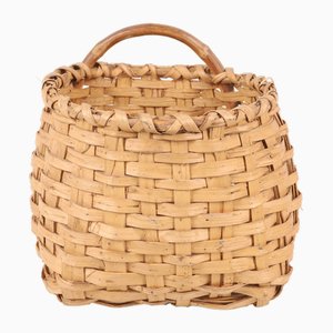 Swedish Wicker Basket, 1900s