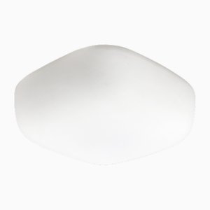 White Matte Opaline Glass Ceiling Lamp by Bega Limburg