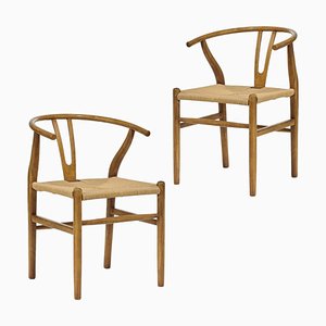 Danish Dining Chair in the style of Hans J. Wegner, Set of 2