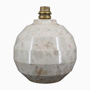 Lampada a sfera moderna Art Déco in marmo intagliato, 1930