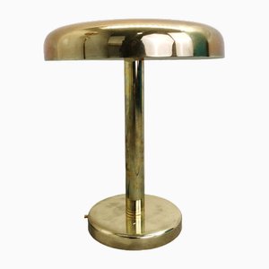 Vintage Art Deco Mushroom Lamp in Brass