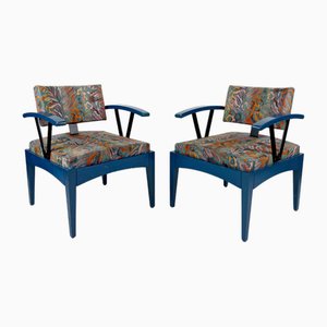 French Modern Armchairs from Baumann, 1980s, Set of 2