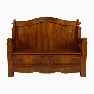 Napoleon III Chest Bench in Walnut, France, 1860s