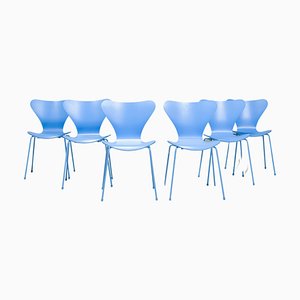 Sillas de comedor serie 7 de Arne Jacobsen para Fritz Hansen, 2017. Juego de 6