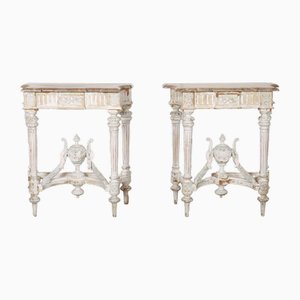 French Console Tables, Set of 2