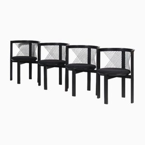 Esszimmerstühle von Niels Jørgen Haugesen für Tranekaer Furniture, Dänemark, 1980er, 4er Set