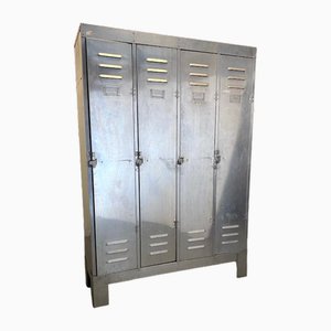 Vintage Aluminium Locker Cabinet