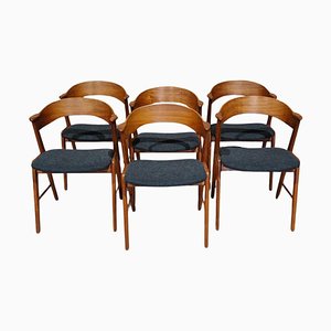 Danish Dining Chairs in Teak, Set of 6
