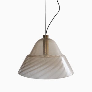 Lampada a sospensione in vetro di Murano di Mazzega, 1970